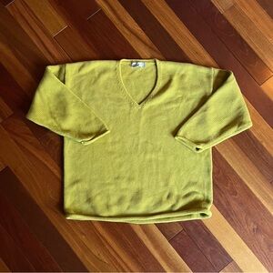 Tweeds Men's Mustard V-Neck Sweater
